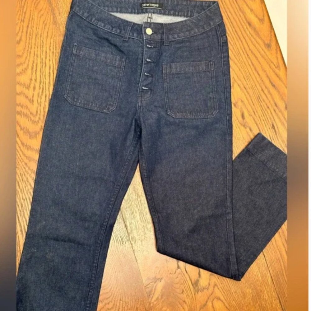 Catherine Gee Button High Waisted Jeans